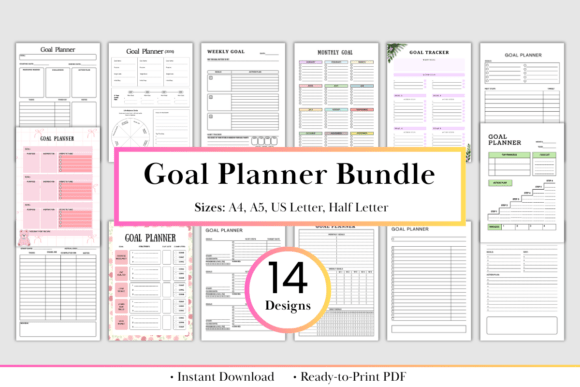 Download Ultimate Goal Planner Bundle - Premium Resources