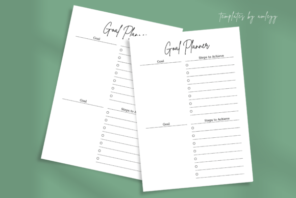 Download Minimal Goal Planner Template | Canva - Premium Resources