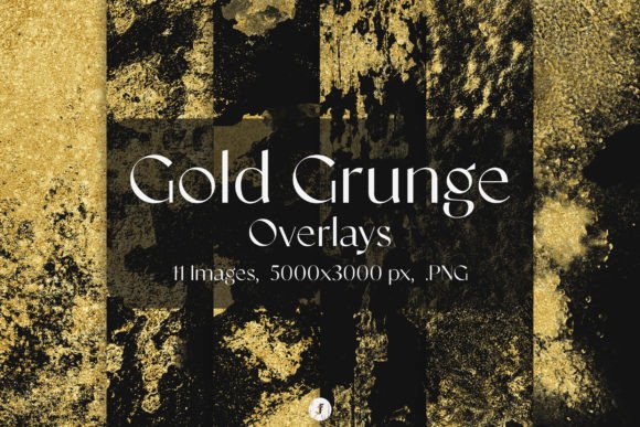 Download Gold Grunge Overlays - Grunge overlays Collection
