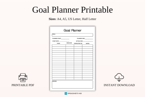 Download Project Goal Tracker &amp; Milestone Log - Premium Resources