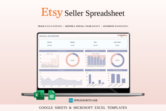 Download Etsy Seller Bookkeeping Spreadsheet - Etsy seller Collection