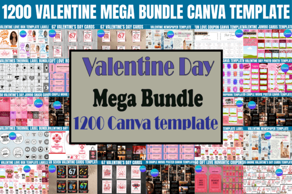 Download 1200 Valentine Mega Bundle Template - Mega bundle template Collection