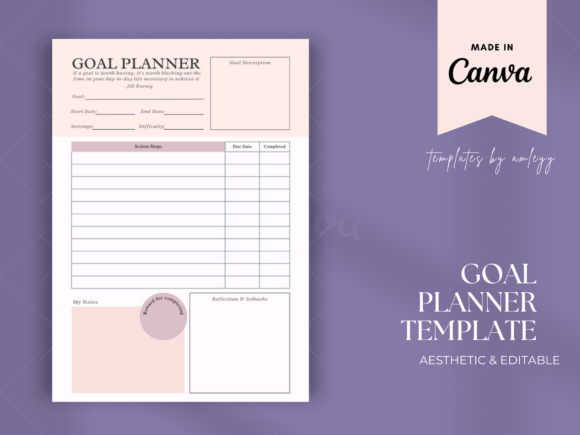 Download Goal Planner Template - Premium Resources