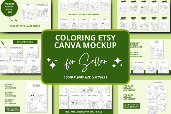Download Coloring Etsy Seller Mockup - Etsy seller Collection