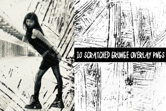 Download 10 Gritty Scratched Grunge Overlays PNG - Grunge overlays Collection