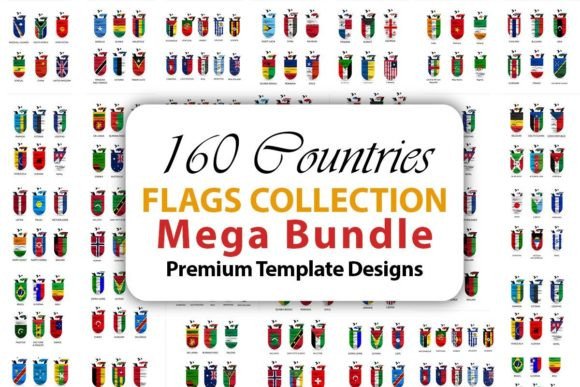 Download Flags Collection Mega Bundle Template - Mega bundle template Collection